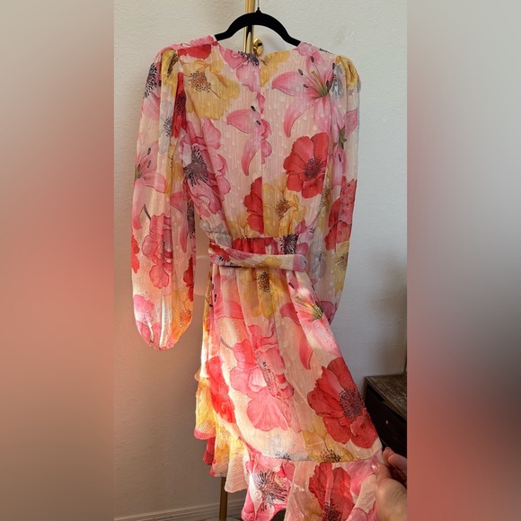 Alex Marie Long Sleeve dress Surplice V-Neck - Picture 5 of 8